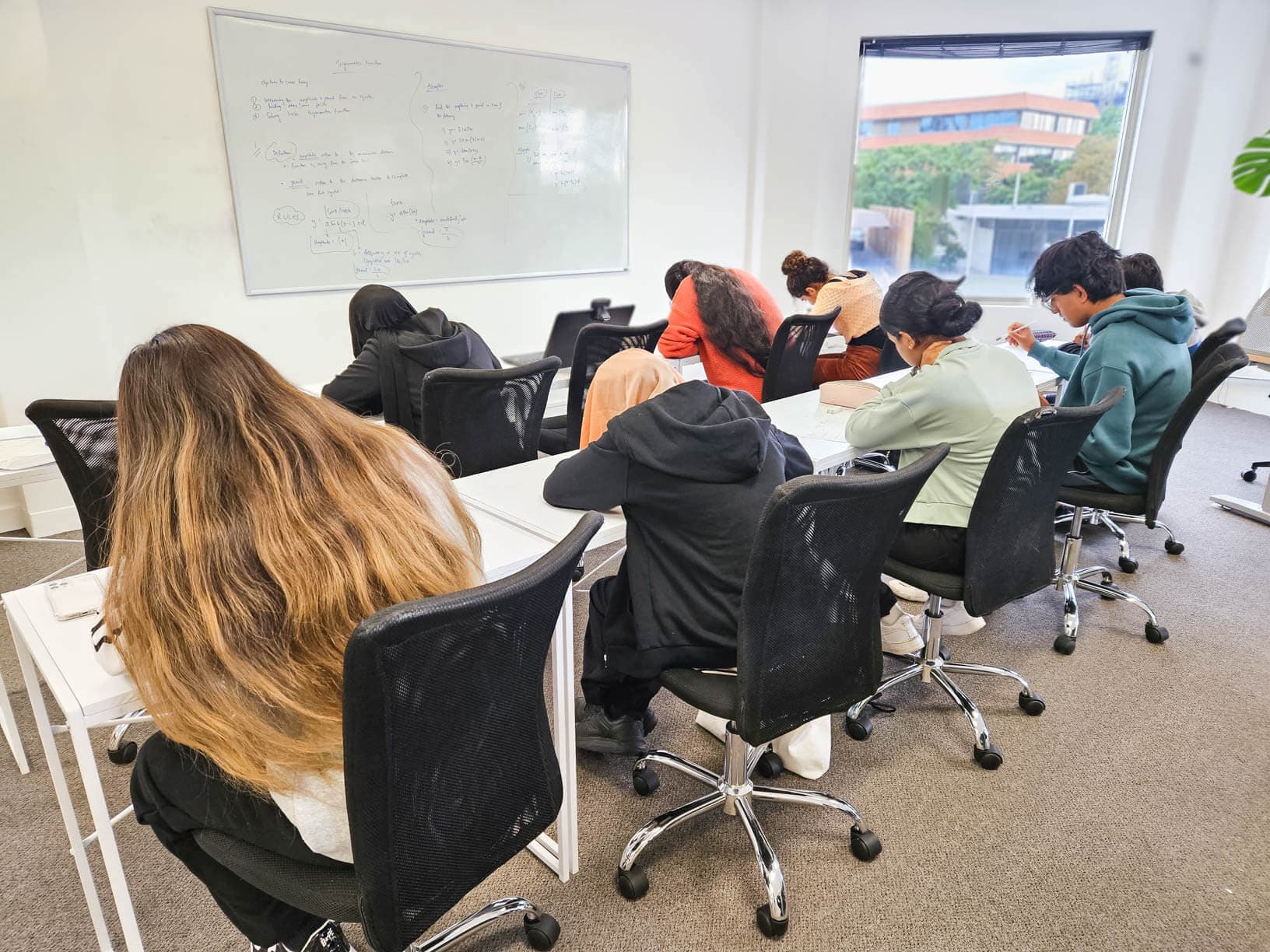 Students in class at the Academis Tuition centre in Mount Pleasant, Perth